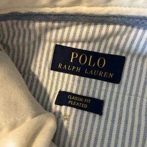 Ralph Lauren Polo Men’s Khaki Chino Pleated Pants 33x32